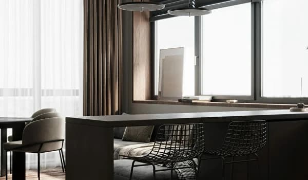 Портфолио: Монохромная квартира с террасой — г. Москва, 2023 год, 94м²
