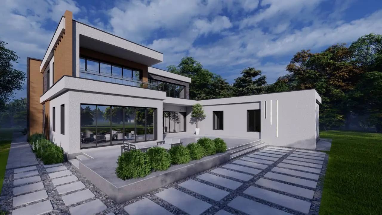 Портфолио: Проектирование и дизайн загородного дома — г. Москва, 2024 год, 100м²